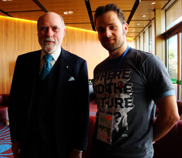 Con Vint Cerf en Ginebra, 2009